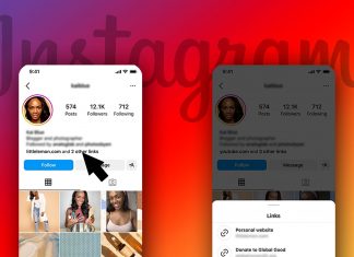 Enlaces en la bio de Instagram